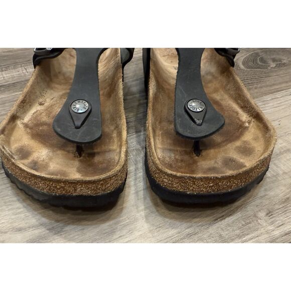 Birkenstock Gizeh Birko-Flor Black Size 38/ US 7 - Picture 7 of 8